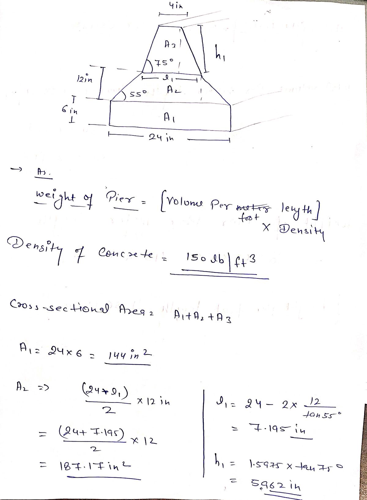 Civil Engineering homework question answer, step 1, image 1